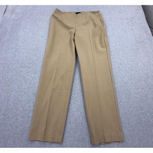 Talbots Pants Womens 10 Petite Beige Heritage Pleated Front Casual Office